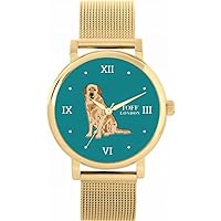 Beige Golden Retriever Dog Watch