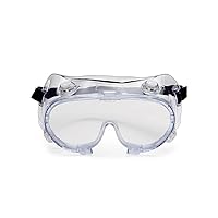 Sellstrom Safety Goggles for Eye Protection, Flexible, Soft Protective Eye Shield for Men and Women with Clear Anti-Fog Lens, Indirect Vent, Black Adjustable Strap, S81210