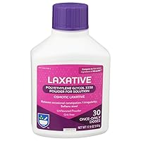 Laxative Powder - Polyethylene Glycol 3350, Stool Softner for Constipation Relief - 30 Doses, 17.9 oz