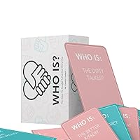 LLC | Who Is? Card Game | 180 Unique Cards | Perfect for Date Night & Parties | Prove Who Knows Who Best | Made for 2-12 Players