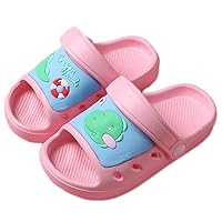 SMajong Kid's Garden Clogs Boys Girls Lightweight Open Toe Beach Pool Slides Sandals Toddler Non-Slip Summer Slippers Water Shoes