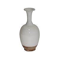 Artissance AM8320-5 Ceramic Slim Bottle Decor, 11 Inch Tall, Off White Vase (Décor)