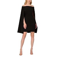 Adrianna Papell Women's Knit Crepe Pearl Trim Dress