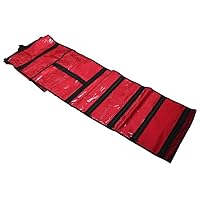 (Red - Medical Trauma Bag-All Purpose First Aid Bag, EMPTY Foldable Organizer Bag for Outdoor, Camping, Workplace, School, Home, Travel-Emergency Preparedness-First Aid Kit Bag-B.O.B.