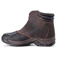 Propet Mens Blizzard Mid Zip Snow Casual Boots Ankle - Black