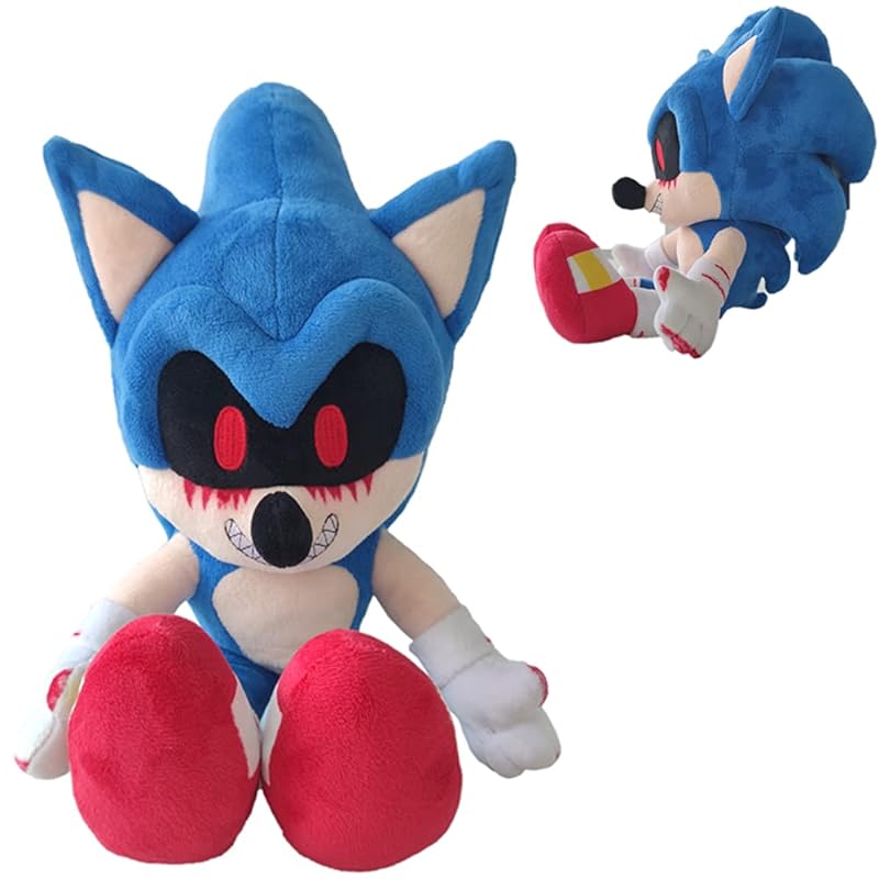 Sonic Exe Plush, New Evil Sonic Plush Doll Ideal Collection for Cartoon  Sonic Fans (1pcs 37cm/14.6 ) 