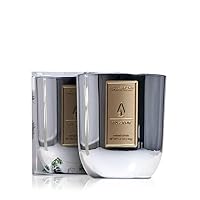 Christmas Slightly Scented Candle Fraser FIR 5 OZ (140g) by Acqua Aroma (Golden or Silver) (Silver)