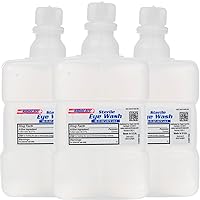 Rapid Care First Aid 653-3 Sterile Saline Isotonic Eye Wash Solution 16 oz, FDA Compliant, Pack of 3