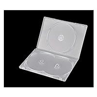 2PCS Three or Four Capacity Disc CD Holder DVD Case Storage Organizer Box CD Disc DVD Plastic Case Plastic Outer Sleeve Box