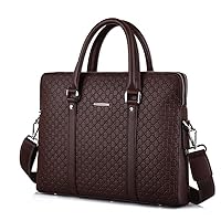 Mens Business Briefcase Fashion Shoulder Bag Double Layers Laptop Bag Large Capacity Male Handbag Travel Bag for Man