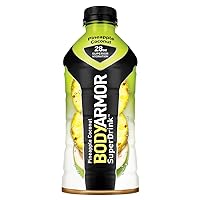 BODYARMOR Sports Drink Sports Beverage, Pineapple Coconut, Natural Flavors With Vitamins, Potassium-Packed Electrolytes, No Preservatives, Perfect For Athletes, 28 Fl Oz