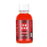 Bait Fish Additive, 100ml Red Worm Concentrate Liquid, Fishing Baits, High Concentration Fishing Lures, Fish Bait Attraction Enhancer for Trout, Cod, Carp, Bass,