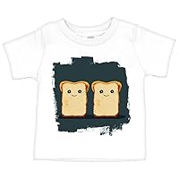 Toast Design Baby Jersey T-Shirt - Love Baby T-Shirt - Cool Graphic T-Shirt for Babies