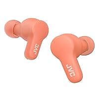 New Gumy True Wireless Earbuds Headphones, Long Battery Life (up to 24 Hours), Sound with Neodymium Magnet Driver, Water Resistance (IPX4) - HAA7T2P (Peach Pink), Compact