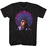 Jimi Hendrix 1963 Rock Guitarist Singer Songwriter Icon Purple Afro T-Shirt