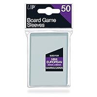 Ultra Pro 44mm X 68mm Mini European Board Game Sleeves 50ct, Clear
