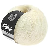 SILKHAIR Lana Grossa, 117 White Yarn