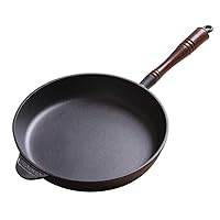 CHUNCIN - Cast Iron Non Stick Griddle Pan Suitable for All Hobs Including Induction Versatile Heavy Duty Large Aluminum Round Frying Pan 28Cm