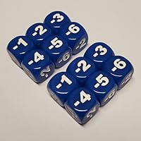 12x Game Token Damage Counter Dice Compatible with Disney Lorcana TCG
