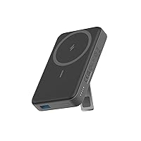 Anker Magnetic Battery, 10,000mAh Foldable Wireless Portable Charger with Stand, 20W USB-C Power Delivery for iPhone 15/15 Plus/15 Pro/15 Pro Max, iPhone 14/14 Pro / 14 Pro Max/13/12 Series