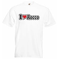 Black Dragon - T-Shirt Man - I Love with Heart - Party Name Carnival - I Love Rocco