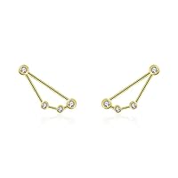 18k Gold Capricorn Diamond Earring (0.20 ct.)