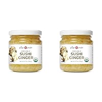 The Ginger People Organic Pickled Sushi Ginger, Vegan, 6.7 ounces (Pack of 2)