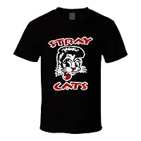 Stray Cats Rockabilly Cool Cat Tattoo Brian Setzer T Shirt