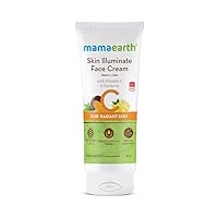 Mamaearth Vitamin C Skin Illuminate Face Cream with SPF | Sun Damage Protection with Turmeric | Hydrating Formula | For All Skin Types 2.83 Oz (80g)