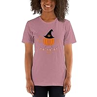 Halloween T-Shirt Pumpkin and Black Hat Themed T-Shirt