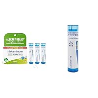 Boiron Homeopathic Allergy & Runny Nose Relief - Histaminum Hydrochloricum 30C (Pack of 3, Total 240 pellets) & Allium Cepa 30C, 80 Pellets