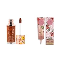 Rachel Couture Liquid Foundation & Blush Bundle | Vegan & Cruelty-Free | Infused with Arnica & Hibiscus Extract – Chestnut & Sunset