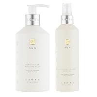 Zents Body Wash and Cashmere Oil Set, Ageless Aloe Moisture Body and Hand Wash, Soften and Moisturize Skin with Vitamin E and Organic Coconut Oil, Cleanse, Moisturize and Nourish Dry Skin
