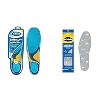Dr. Scholl's Energizing Comfort Everyday Insoles with Massaging Gel®, On Feet All-Day & Air-Pillo with Memory Foam Insoles, Unisex (Men 7-12) (Women 5-10), 1 Pair, Trim