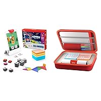 Osmo - Genius Starter Kit for iPad + Family Game Night Plus Large Storage Case - 7 Educational Learning Games for Spelling, Math & More - Ages 6-10 - STEM Toy (iPad Base Included - Amazon Exclusive)