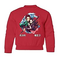 Tanjiro Nezuko Anime Manga Arts Demon Youth Crewneck Sweater