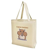 GRAPHICS & MORE Hamster Them Cheeks Eating Sunflower Seed Grocery Travel Reusable Tote Bag