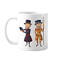 Britain UK London Royal Soldiers Mug Pottery Ceramic Coffee Porcelain Cup Tableware