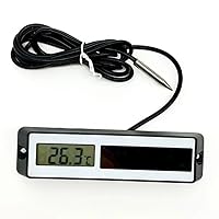 BNB SP-160 Digital Panel Thermometer, Solar Powered, Remote Probe. Monitor Temperature Inside Coolers, Freezers, Walk-Ins, Lab Enclosures. External Power Not Required. Surface-Mount.