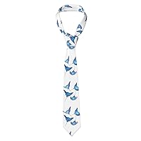 I Love Penguins Print Men'S Tie Wedding Business Party Gifts Cravat Neckties For Groom, Father,Groomsman