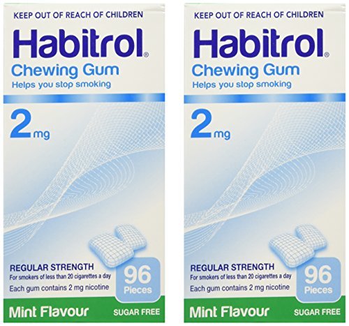 Habitrol Nicotine Gum 2 Boxes 2mg Mint 192 Pieces by Habitrol