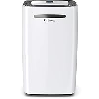 Pro Breeze 50 Pint Dehumidifier - 3,500 4,000 Sq Ft Dehumidifiers for Home Large Room Basements with Humidity Sensor, Auto Shut Off, Continuous Drainage Hose, Removes Moisture, Ideal for Basement
