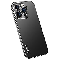 Case for iPhone 13/13 Pro/13 Pro Max, Aluminum Alloy Frame with Built-in Shock Absorption Core, Fingerprint Resistant, Magnetic Attachment,Black,13