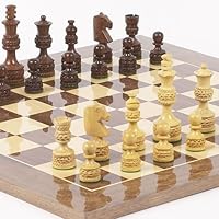 Monte Carlo Deluxe Chessmen & Columbus Square Chess Board from Spain