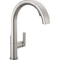 Delta Faucet Keele Spotshield Stainless Kitchen Faucet with Pull Down Sprayer,Kitchen Sink Faucet for Kitchen Sink, Magnetic Docking Spray Head,Spotshield Stainless 19824LF-SP