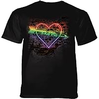 The Mountain Women's Neon Pride Heart Unisex T-Shirt