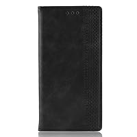 Compatible with BlackBerry Keyone Case Back Cover Phone Protective Shell Full Body Protection Wallet Business Style with Stand Function and Auto Sleep Wake Up (Black)