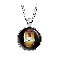 Iron Man Ironman Pendant, Arc Reactor Necklace Set, The Avengers Jewelry, Shield Pendant, Superhero Earrings Gifts Gift, Geek Geeky Present Presents