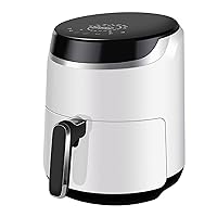 Air Fryer, Health Fryer Oil Free and Low Fat Cooking, 1500W, Black, Airfryers Cookbook Included ，3.2L White