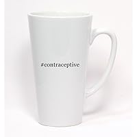 #contraceptive - Hashtag Ceramic Latte Mug 17oz